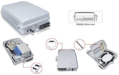 China Plastic doos van de vezel optische distributie, aan de muur bevestigde 320X240X100mm, (BINNEN), de SPLITSER van IP65,2PCS 1X8 /1X16, ongesneden steunen leverancier